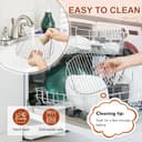 YQL Airfryer zubehör für Philips XL/Russell Hobbs Heißluftfritteuse XXL 8L, 304 Edelstahl Airfryer Grillrost mit 5 Spieße, Heißluftfritteuse Zubehör für Ninja/COSORI Turbo Tower Pro Smart 10,8L - 6