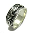 Empress Jewelry Anillo de plata de ley sólido 925 alambre de espino R000067 - 1