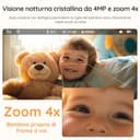 Boifun Baby Monitor con Telecamera 5.5” 4MP Visione Notturna HD, App 2.4G/5G & Monitor Senza WiFi, AI Sicurezza (Viso Coperto e Pancia in Giù), Rilevamento Pianto, Audio Bidirezionale,Batteria 4000mAh - 7