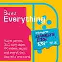 Integral 128GB Gamer's Edge Micro SD Card for the Nintendo Switch - Load & Save Games Fast, Gaming Storage, DLC & Save Data, Quick Memory Card made for Nintendo Switch 1 consoles, Lite, OLED & 4K - 4