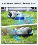(2026 Upgrade) YARDCARE V100 Robot Cortacesped con Navegación por Visión, Detección de 150 Obstáculos, Robot Cortacésped Bateria hasta 150 m², con Cintamagnetica, Cuchillas de Repuesto - 2