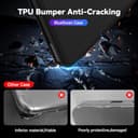 BlueSwan Cover compatibile con MacBook Pro 14 Pollici 2025 2024-2021 Pro/Max M5 A3434 M4 A3112 A3185 A3401 M3 A2918 A2992 M2 A2779 M1 A2442, Anti-crepa Custodia Rigida in TPU Anti-impronte- Nero Opaco - 7