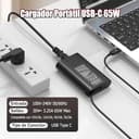Cargador Portatil USB C 65W Compatible con HP Elitebook x360 1030 1040 G3 G4 Spectre X360 Chromebook 11 14 ProBook 430 450 G5 G6 Elite x2 Split x2 Pavilion Envy x360 Tipo C Alimentacion Adaptador - 2