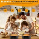 Silikonform HeißLuftfritteuse Zubehör für Philips Airfryer 5000 Serie XXL, 2 Silikonform Airfryer für Philips Airfryer XXL, Air Fryer Silikon Einsatz Backform für Philips Airfryer Dual Basket 7,2L - 4