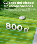 YARDCARE M800Plus Robot Cortacésped sin Cable Perimetral, 800 m², Posicionamiento GPS + Visión IA, Robot Cortacésped sin Cables, Modo de Corte en U, Detección de 150 Obstáculos, Carga Automática, App - 5