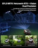 Navimow i205 AWD Mähroboter ohne Begrenzungskabel, Allradantrieb für Steigungen bis zu 45%, EFLS NRTK + Vision, Automatisches Kartieren, inkl. 2,55 Ah Akku, Empf. 500 m², Keine RTK-Antenne - 6