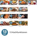 Philips Airfryer 2000 Series Heißluftfritteuse, 4,2L, Digitaler Touchscreen, 13 Garoptionen, 9 voreingestellte Funktionen, 90% weniger Fett mit RapidAir Technologie, 1500W Leistung, Schwarz (NA229/00) - 5
