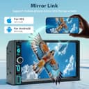 2 DIN Autoradio mit Bildschirm, Wireless Apple CarPlay Android Auto, 7 Zoll HD Touch Display Doppel-Din-Autoradio mit Bluetooth, Mirror Link, FM, AM, RDS, EQ, USB, Type-C, Mic, Rückfahrkamera - 3