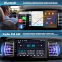 Haudio Autoradio da 9 Pollici, Autoradio 2 DIN con Apple Carplay Wireless & Android Auto, Telecamera Retromarcia HD, GPS, Mirror Link, Radio SWC/AM/FM Adatta Maggior Delle Auto 4+64GB (Aggiorna CPU) - 3