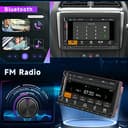 Wireless Apple Carplay Autoradio 2 Din mit Android Auto Bluetooth Freisprecheinrichtung Mirror Link 7 Zoll Touchscreen Autoradio mit Bluetooth FM Radio USB/TF/AUX Lenkradsteuerung + Rückfahrkamera - 4