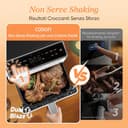 COSORI Friggitrice ad Aria, Air Fryer 6,4 Litri, Forno Elettrico, Doppia Resistenza, Connessione Wifi, 11 Funzioni Preimpostate, Libro&APP Ricette, 1700W, P585S Bianco - 4