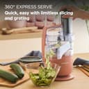 Kenwood MultiPro Go FDP22.​130RD, Kitchen Robot, Chops, Slices, Grates, Purees, and Kneads, 360° Express Serve, 1.3L Bowl, Kneading Blades, 4mm Disc, 650W, Clay Red - 2