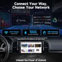 ATOTOZONE A5L Autoradio 2 Din Android, 7" Stereo auto bluetooth con schermo, 2G+32G, CarPlay Android Auto Wireless, Tethering via WiFi/BT/USB, MirrorLink, 24B-EQ DSP, FM/RDS/GPS/SWC,Chat AI - 2