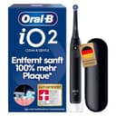 Oral-B iO Series 2 Elektrische Zahnbürste — Electric Toothbrush, Inkl. 1 Aufsteckbürste, Reise-Etui — 3 Putzmodi für Zahnpflege, GUT GETESTET (2,2) von STIFTUNG WARENTEST, Designed by Braun, Schwarz - 1