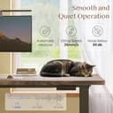 FLEXISPOT Escritorio Elevable Eléctrico Mesa Regulable en Altura 180x80 cm con 2 Potentes Motores Escritorio Estable Escritorio de pie Eléctrico Regulable en Altura con Función Memoria(Negro+Marrón) - 9