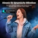 TONOR Dynamisches Gesangsmikrofon mit integriertem Poppfilter, XLR Mikrofon Handheld Microphone mit Rauschunterdrückung, 6,35 mm XLR-Ausgang für Gesang Bühne Aufnahme Karaoke Maschine, D58 Silber - 5