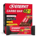 Enervit Carbo Bar C2:1PRO Brownie – Vegan Energieriegel mit 30 g Kohlenhydraten und 50% schneller absorbierten Kohlenhydraten, Schokoladengeschmack, für Ausdauersport, Glutenfrei, 12 Riegel à 45 g - 1