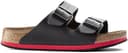Birkenstock Sandale Arizona Superlauf, Birko-Flor Pantolette Schuh Halbschuh Latsche Zweischnaller Berufsschuh Schuhe Birki Arizona Slipper - Schwarz/Rot - Normal - Gr. 43 - 8