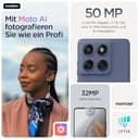 Motorola Edge 60 Fusion Smartphone (Robustes 6,67“-pOLED-Display Dank Corning Gorilla Glass 7i, widerstandsfähig, 50-MP-Kamera + Moto-AI, 8/256 GB, 5100 mAh) Pantone Slipstream + Handyhalterung - 3