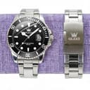 Raitown Reloj Hombre en Acero Inoxidable | 41 mm Dial con Agujas Luminosas y Calendario | Movimiento de Cuarzo | Impermeable 3ATM | Clásico Reloj para Hombres (Negro) - 2