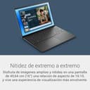 DELL 16 Ordenador Portátil DC16250, 16" 2K WVA Antirreflejos 16:10, Intel Core 5 120U, 16GB RAM, 512GB SSD, Intel UHD, Windows 11 Home, QWERTY Español, Negro Carbón (Adaptador Vendido por Separado) - 2