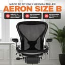 FOAMON Asiento de Repuesto para Herman Miller Classic Aeron tamaño B Mediano (Malla Negra) - 4