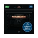 Electrolux COX8P08WH, Forno da Incasso Multifunzione Pirolitico, Autopulente, 72 L, PizzaExpert 340°C, Funzione Pizza in 2,5 Minuti, Vapore, Display Touch, Teglia in Ghisa e Pala Incluse, Wi-Fi, Nero - 1