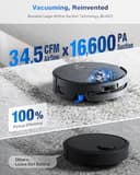 ECOVACS DEEBOT X9 Pro Omni Robot Vacuum Cleaner and Mop, Blast™ 16,600 Pa Suction, OZMO Roller Instant Auto-Wash Mop, ZeroTangle™ 3.0, Triple Lift System, AI Smart Navigation - 2