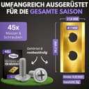 Filzada® 45x Mähroboter Messer geeignet für Worx Landroid inkl. Schrauben - Ultra scharfe Landroid Ersatzmesser - Passend für Worx, Einhell, M500 Plus, M700, LX790, 550, 1200 LCD UVM - 3