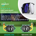 RongZy Joystick sinistra/destra per PS5 Portal Hall Effect Joystick di ricambio per PlayStation Portal Console Analogico Thumb Stick Console con strumenti di riparazione (con viti) - 6