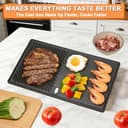 7637 Spirit Griddle Insert for Weber Spirit 2 Grill Part GS4 Spirit II/I 200 SER E210 E220 S210,Webber Spirit 200/300(2025) Replacement for Weber Grill Accessories Spirit Grate&Griddle Plate Cast Iron - 5