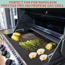 Full Size Griddle Insert for Napoleon Prestige PRO 500, Built-in Prestige 500, P500RBPSS, BIP500RBNSS-3, P500RSIBNK-3, P500, P500N Grills Accessories, Carbon Steel Griddle Plate, 26.3''L X 17.7''W - 3