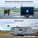 GOHHDL Telecamera Retromarcia Senza Fili da 7 Pollici 1080P HD Monitor, Telecamera di Backup Auto con IP68 Impermeabile, BSD, Visione Notturna per 12V-36V Camion Camper Furgoni - 5