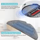 Pack of 8 Wipes for Roborock S8 Pro Ultra Robot Vacuum Cleaner, Silver Ion Microfibre VibraRise 2.0 Wiping Cloth Accessories (Blue Grey) - 3