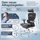 CLOUVOU ProSeat Bürostuhl Ergonomisch [TESTSIEGER] Schreibtischstuhl 100% individuell einstellbar | Büro Stuhl & Gaming Stuhl | Computerstuhl Home Office Chair Ergonomic | Drehstuhl 150 kg - 2