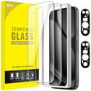 JETech Protector Pantalla para Google Pixel 10 Pro con Protector Lente Cámara, Compatible con Desbloqueo por Huella Dactilar, Cristal Vidrio Templado, HD Claro, 2 Paquetes Cada Uno - 1