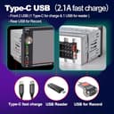 Alondy Single Din Car Stereo with Touchscreen (6.9") Compatible with [Wireless] Apple CarPlay/Android Auto Bluetooth AM/FM/RDS Radio USB (Type-C 2.1A Fast Charge) backup Camera - 7