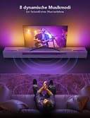 Govee RGBIC LED Lightbar, WiFi TV Hintergrundbeleuchtung für 45-70 Zoll mit Doppelte Lichtperlen, 3 Platzierungsoptionen, funktioniert mit Alexa und Google Assistant, dimmbare Weiß fürTV & PC - 6