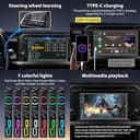 Autoradio 2 DIN Bluetooth con CarPlay Wireless & Android Auto,7 Pollici Touchscreen Stereo Bluetooth con Schermo, Radio con Mirror Link/AM/FM/RDS/Type-C, Supporta Telecamera Posteriore,AirPlay - 7