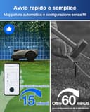 ECOVACS Goat O600 RTK Care Kit Robot Tosaerba Senza Cavi Perimetrali, per Aree Fino a 600 M², Navigazione RTK+Vision, Evita Ostacoli con IA, Controllo via App, Passaggio in Spazi da 0,7 M - 3