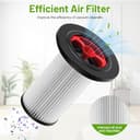 2 Stück Ersatzfilter kompatibel mit Bosch Unlimited Gen2 Serie 8 Staubsauger Set, kompatibel mit Bosch 12036642,12023349 HEPA Filter mit Reinigungsbürste Filter, für Staubsauger Ersatzteile - 4