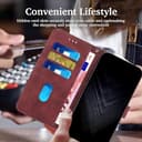 JayModCase Funda para OPPO Realme GT Neo6 SE 5G, PU Piel Flip Carcasa con [Realme GT Neo6 SE 5G Protector de Pantalla] Cierre magnético Soporte Plegable Tarjetas y Cartera (Rojo) - 4