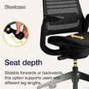 Steelcase Series 1 Ergonomic Office Chair With LiveBack Lumbar Support And 4D Armests Black/Black; Made in Europe - 6