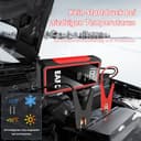 EAFC Booster Avviamento Auto 2000A 12V Avviatore Portatile Batteria Auto/Moto (6.0L Benzina/4.0L Diesel) con LED, Cavi Intelligenti & Protezione Anti-Sovraccarico Compatibile SUV/Camion/Trattori - 7