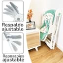 Twinly - Trona bebé Evolutiva Hamaca columpio multifunción Movity - Plegable, reclinable y ajustable con Reductor Arnés 5 puntos y Bandeja extraíble - 0m+ a 15kg - 6