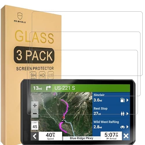 Mr.Shield Protector de Pantalla para Garmin Zumo XT2, Zauts MO XT2 6 Inch Cristal Vidrio Templado [3 Piezas] [9H Dureza] Anti-Arañazos