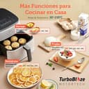 Cosori Freidora de Aire Turbo Blaze™ 6L, Air Fryer 46% Más Rápida con Motor DC, Freidora sin Aceite 9 en 1, con 117 Recetas de Chef, Apta para Lavavajillas, Freír, Hornear, Asar, Deshidratar, Blanca - 3