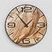 Giallobus - Orologio Bilay - Simple relief - Legno Mdf - Premium 60x60cm - n.13 Wood section - Artigianale Made in Italy - Silenzioso - Idea regalo - Moderni doppio livello - 1