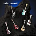 Geepin Emaille-Bass-Anstecker | Hochwertige Jazz Bass Mini-Brosche | 54 mm | Tragbar am Rucksack, T-Shirt, an der Jacke, Krawatte etc. | In ansprechender Gitarrenkoffer-Box | Tolles Geschenk… - 7