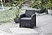Keter Rosalie Lounge - Juego de Exterior con Cojines incluidos, 65 x 63 x 74 cm, sofá 113 x 65 x 74 cm, Mesa contenedora 60 x 55 x 39 cm - 5